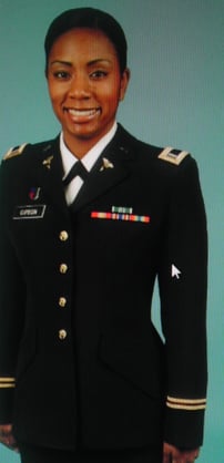 Katrina Gipson serving in the U.S. military
